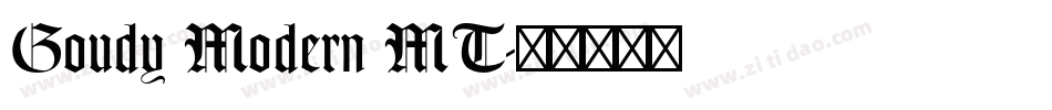 Goudy Modern MT字体转换